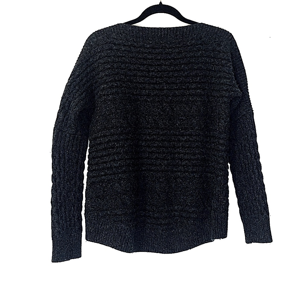 Allsaints Reed Chunky Knit Charcoal Gray Sweater S - Picture 4 of 14